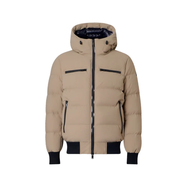 Moose Knuckles Soho Down Bomber in Ashen | Coveti