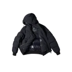 Moose Knuckles Soho Down Bomber in Black | Coveti