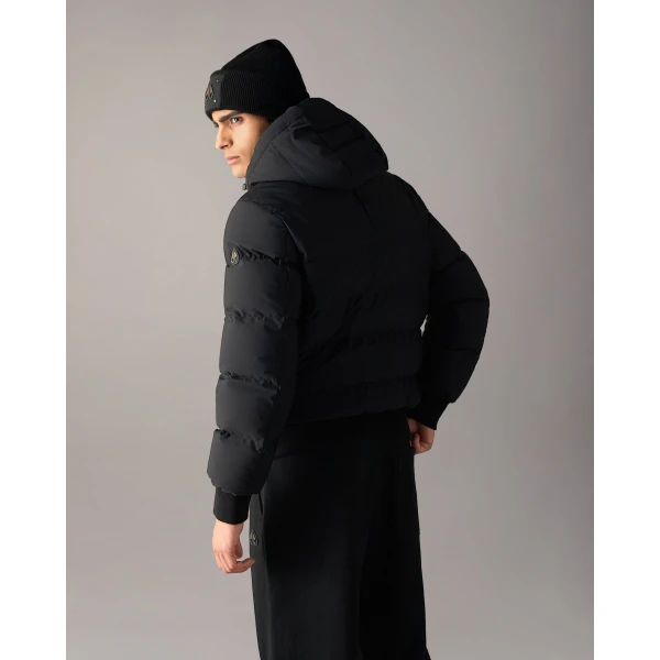 Moose Knuckles Soho Down Bomber in Black | Men Jackets | Coveti