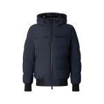Moose Knuckles Soho Down Bomber in Navy | Coveti