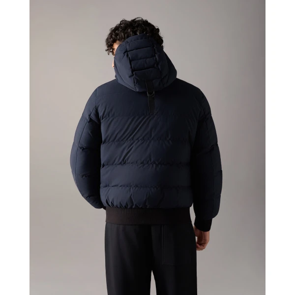 Moose Knuckles Soho Down Bomber in Navy | Men Jackets | Coveti