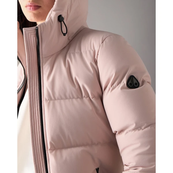 Moose Knuckles Soho Down Bomber in Rosewood | Jackets | Coveti