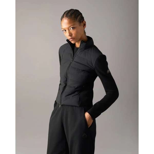 Moose Knuckles Soho Hybrid Down Jacket in Black | Jackets | Coveti