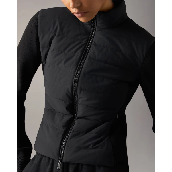 Moose Knuckles Soho Hybrid Down Jacket in Black | Jackets | Coveti