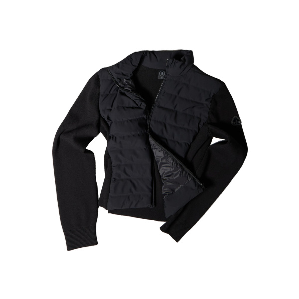 Moose Knuckles Soho Hybrid Down Jacket in Black | Coveti