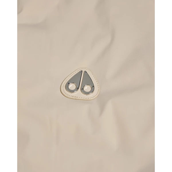 Moose Knuckles Tegan Down Bomber Jacket in Alabaster | Jackets | Coveti