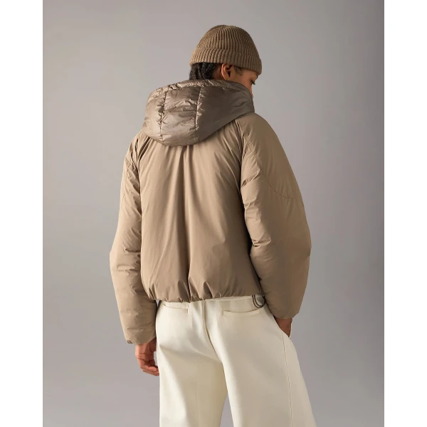 Moose Knuckles Tegan Down Bomber Jacket in Ashen | Jackets | Coveti