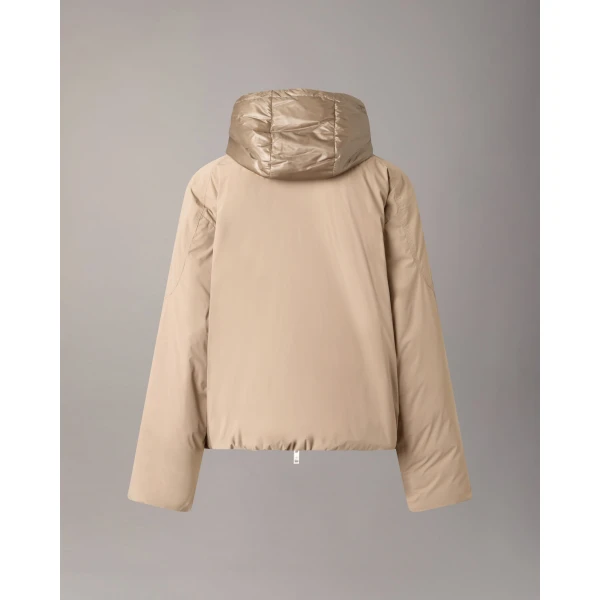 Moose Knuckles Tegan Down Bomber Jacket in Ashen | Jackets | Coveti