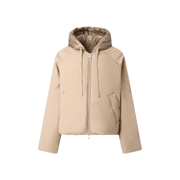 Moose Knuckles Tegan Down Bomber Jacket in Ashen | Coveti