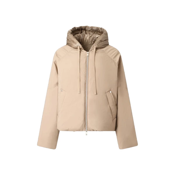 Moose Knuckles Tegan Down Bomber Jacket in Ashen | Coveti
