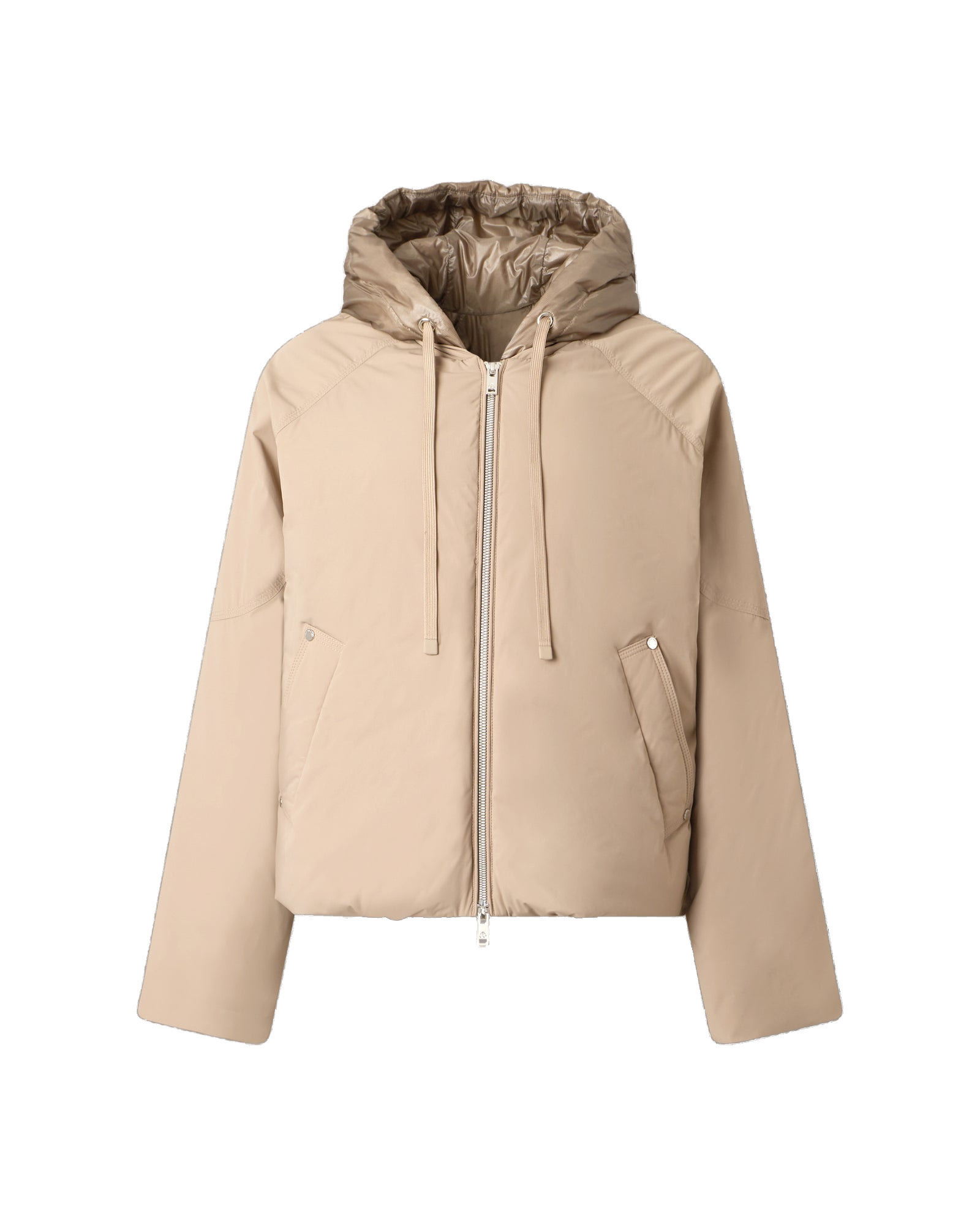 Mini Lin Bucket Moose Knuckles Tegan Down Bomber Jacket in Ashen | Coveti