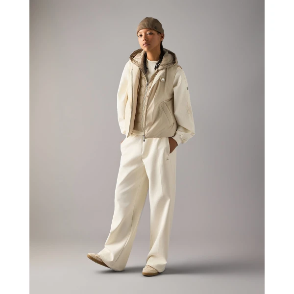 Moose Knuckles Tegan Vest in Alabaster | Vests | Coveti