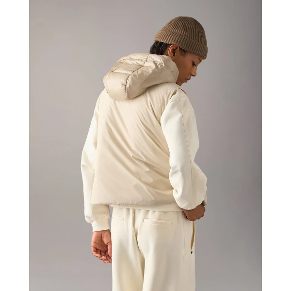 Moose Knuckles Tegan Vest in Alabaster | Vests | Coveti