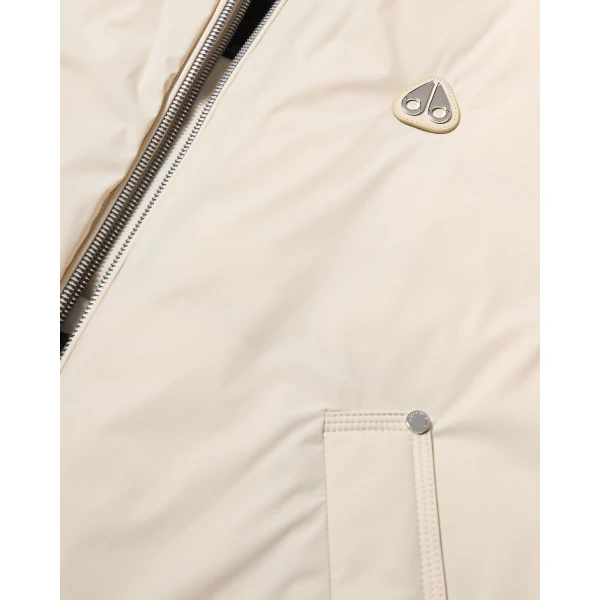Moose Knuckles Tegan Vest in Alabaster | Vests | Coveti