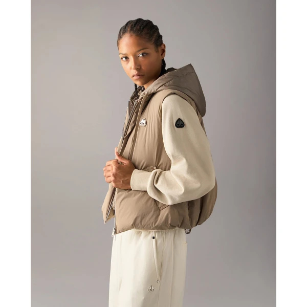 Moose Knuckles Tegan Vest in Ashen | Vests | Coveti