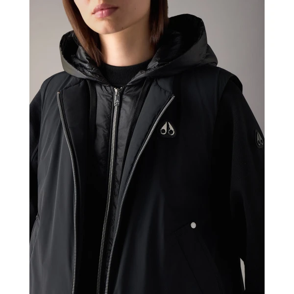 Moose Knuckles Tegan Vest in Black | Vests | Coveti
