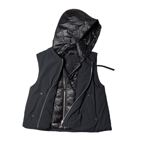 Moose Knuckles Tegan Vest in Black | Coveti