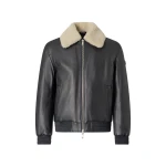 Moose Knuckles Toba Bomber Jacket in Black | Coveti