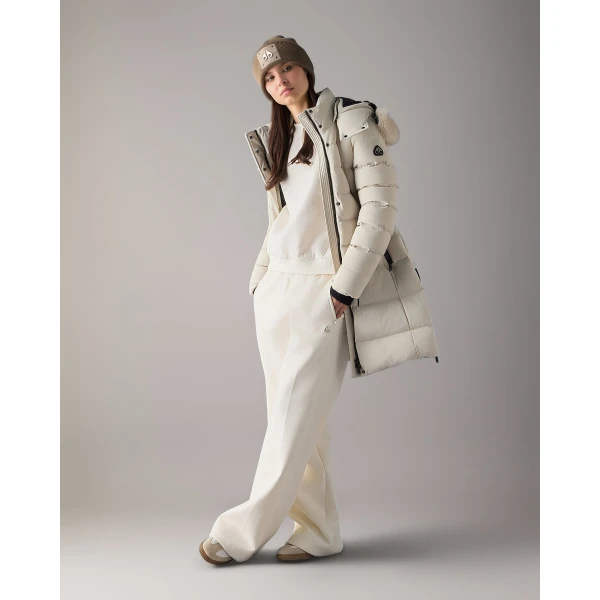 Moose Knuckles Watershed Down Parka in Alabaster | Coats | Coveti
