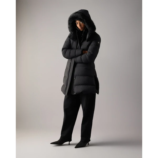 Moose Knuckles Watershed Down Parka in Black | Coats | Coveti