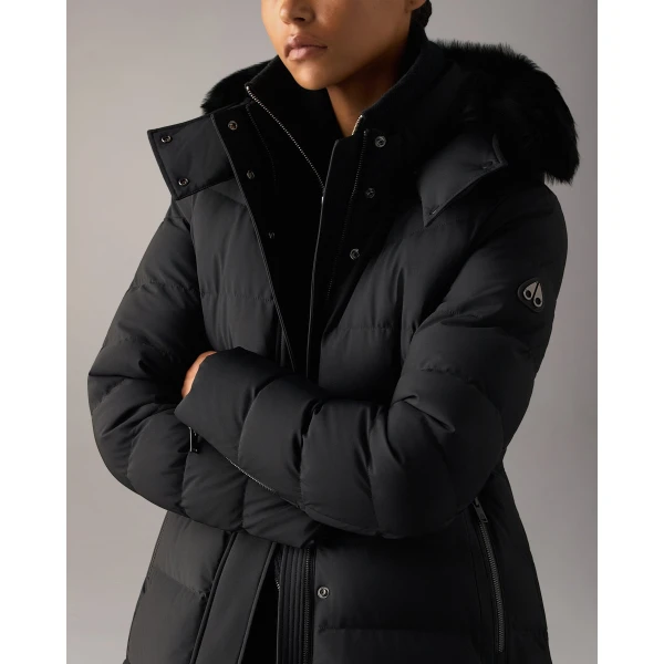 Moose Knuckles Watershed Down Parka in Black | Coats | Coveti