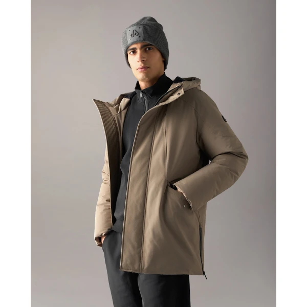 Moose Knuckles West-Ed 3Q Down Jacket in Ashen | Men Jackets | Coveti