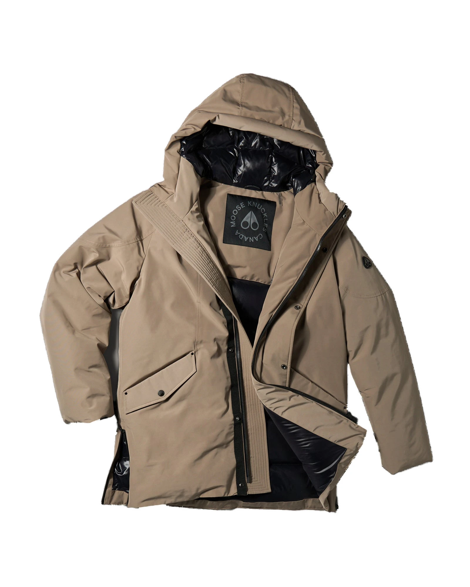 Moose Knuckles West-Ed 3Q Down Jacket in Ashen Moose Knuckles West-Ed 3Q Down Jacket in Ashen | Coveti
