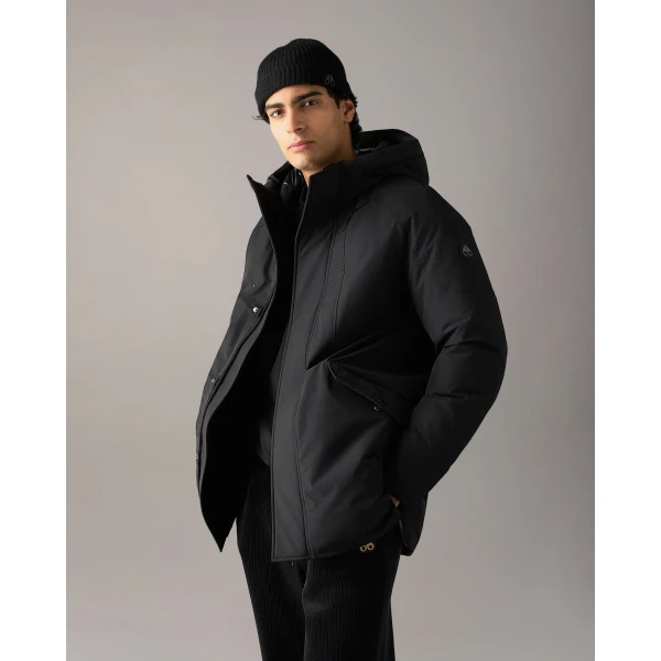 Moose Knuckles West-Ed 3Q Down Jacket in Black | Men Jackets | Coveti