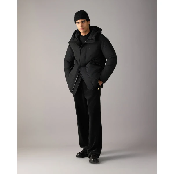 Moose Knuckles West-Ed 3Q Down Jacket in Black | Men Jackets | Coveti