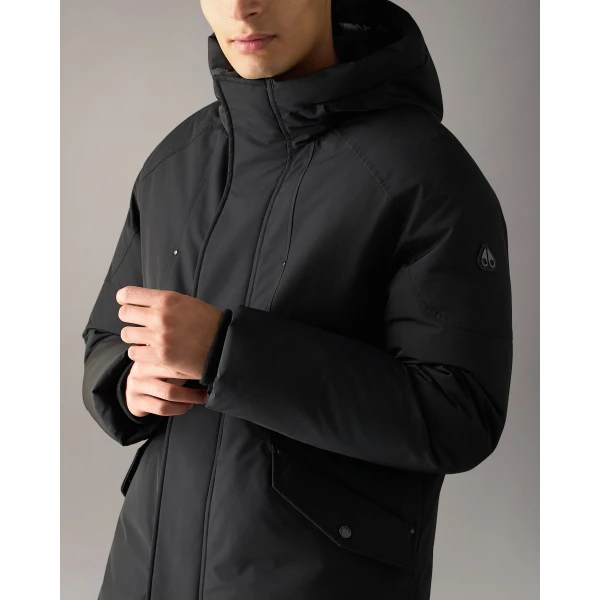 Moose Knuckles West-Ed 3Q Down Jacket in Black | Men Jackets | Coveti