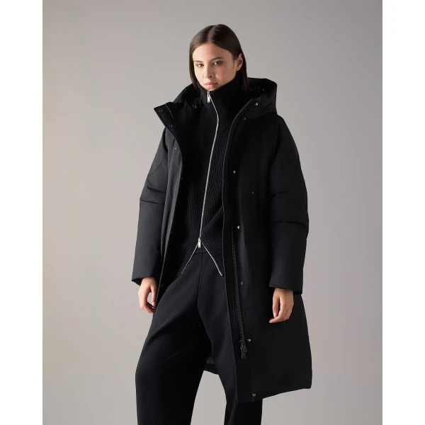 Moose Knuckles West-Ed Down Parka in Black | Coats | Coveti