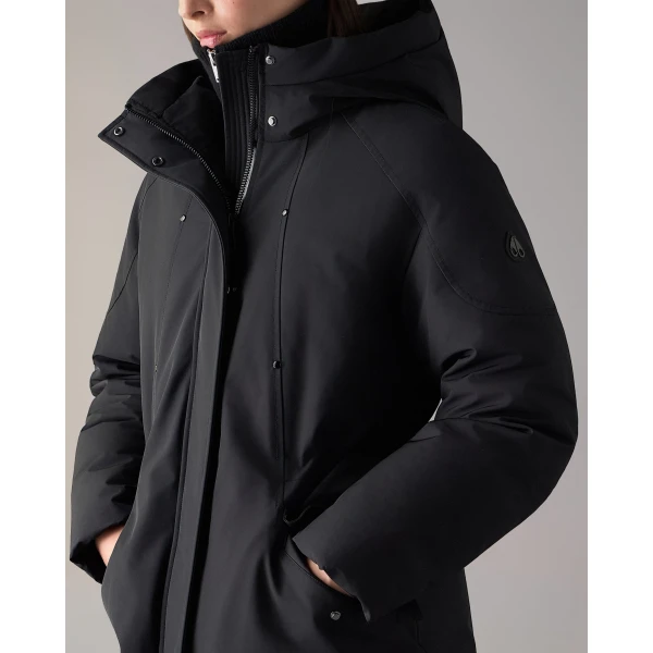 Moose Knuckles West-Ed Down Parka in Black | Coats | Coveti