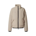 Moose Knuckles West-Ed Down Trucker Jacket in Alabaster | Coveti