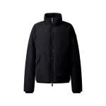 Moose Knuckles West-Ed Down Trucker Jacket in Black | Coveti