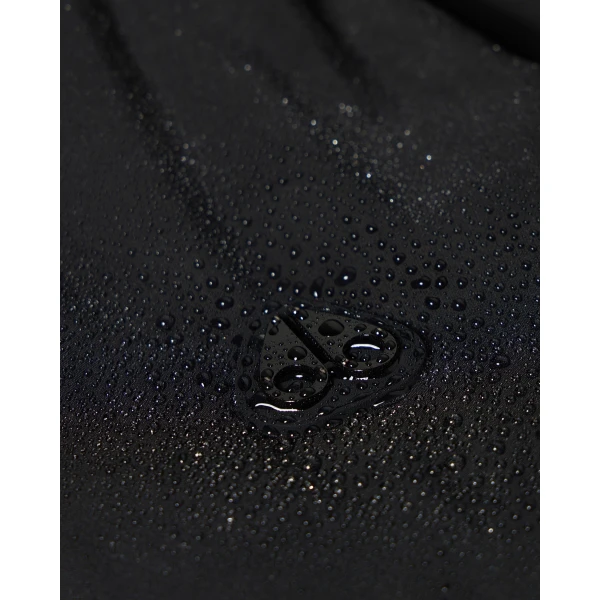 Moose Knuckles West-Ed Down Trucker Jacket in Black | Men Jackets | Coveti