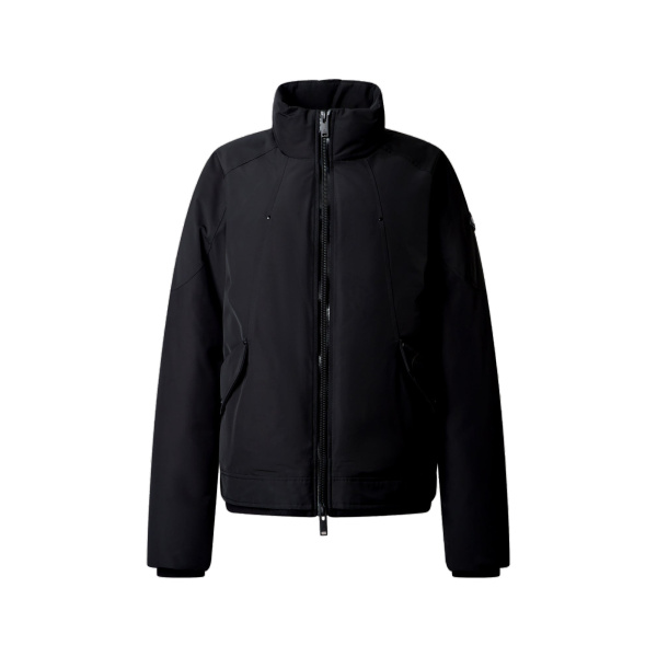 Moose Knuckles West-Ed Down Trucker Jacket in Black | Coveti