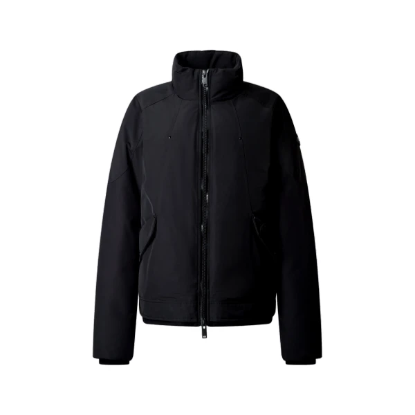 Moose Knuckles West-Ed Down Trucker Jacket in Black | Coveti
