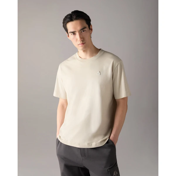 Moose Knuckles YUL Classic T-Shirt in Alabaster | T-shirts & vests | Coveti