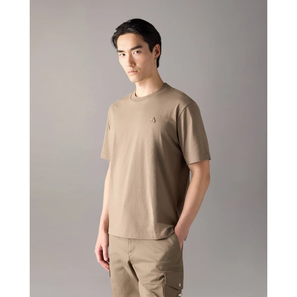 Moose Knuckles YUL Classic T-Shirt in Ashen | T-shirts & vests | Coveti