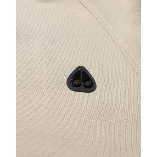 Moose Knuckles YUL Crewneck Sweatshirt in Alabaster | Sweatshirts | Coveti