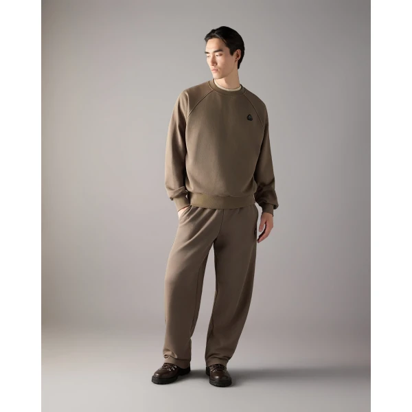 Moose Knuckles YUL Crewneck Sweatshirt in Ashen | Sweatshirts | Coveti