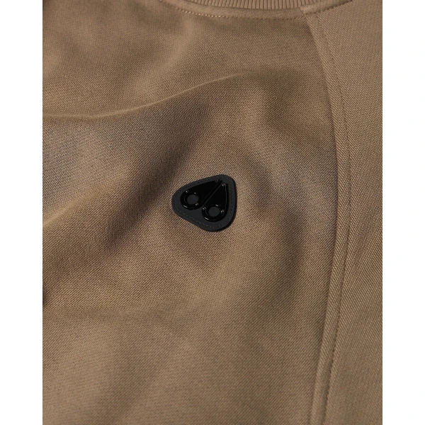 Moose Knuckles YUL Crewneck Sweatshirt in Ashen | Sweatshirts | Coveti