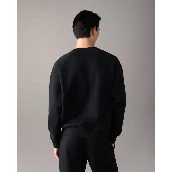 Moose Knuckles YUL Crewneck Sweatshirt in Black | Sweatshirts | Coveti
