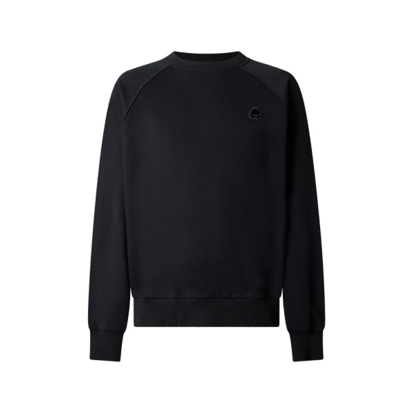 Moose Knuckles YUL Crewneck Sweatshirt in Black | Coveti