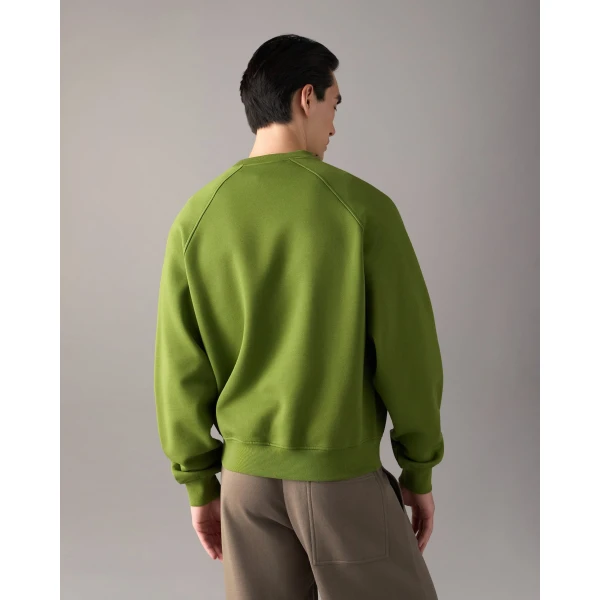 Moose Knuckles YUL Crewneck Sweatshirt in Clover | Sweatshirts | Coveti