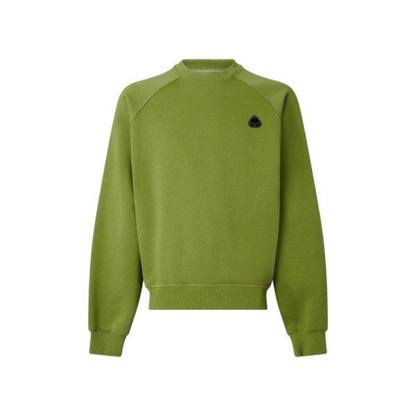 Moose Knuckles YUL Crewneck Sweatshirt in Clover | Coveti