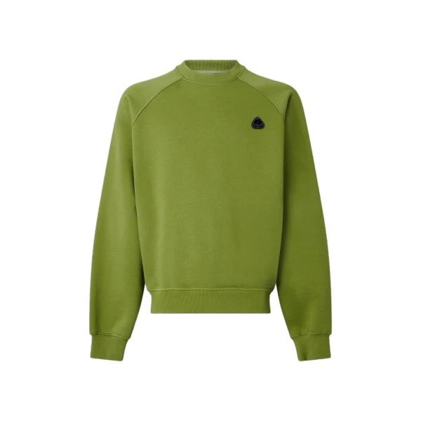 Moose Knuckles YUL Crewneck Sweatshirt in Clover | Coveti
