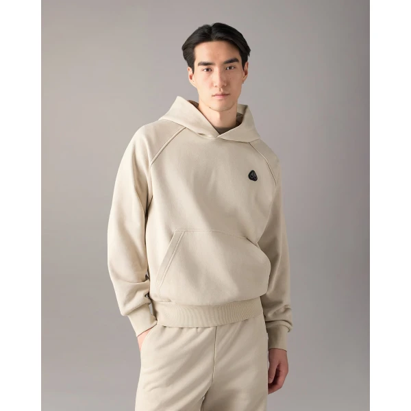 Moose Knuckles YUL Hoodie in Alabaster | Sweatshirts | Coveti