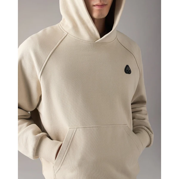 Moose Knuckles YUL Hoodie in Alabaster | Sweatshirts | Coveti