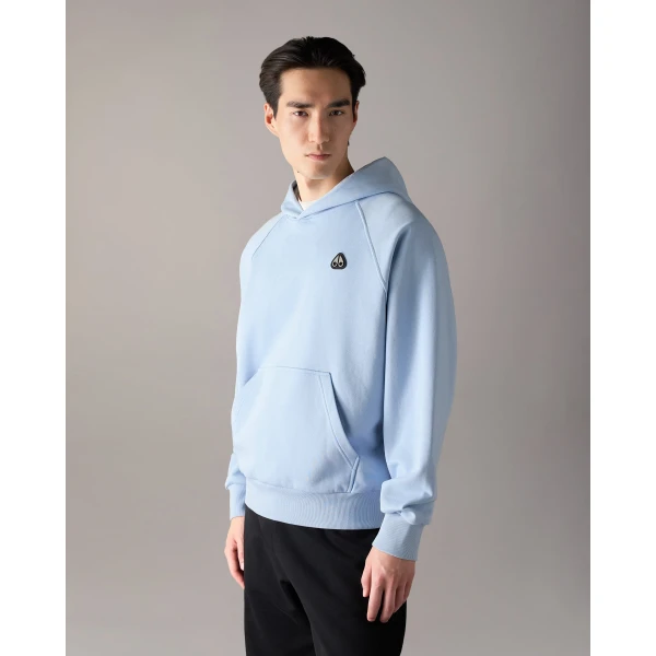 Moose Knuckles YUL Hoodie in Blue Ice | Sweatshirts | Coveti